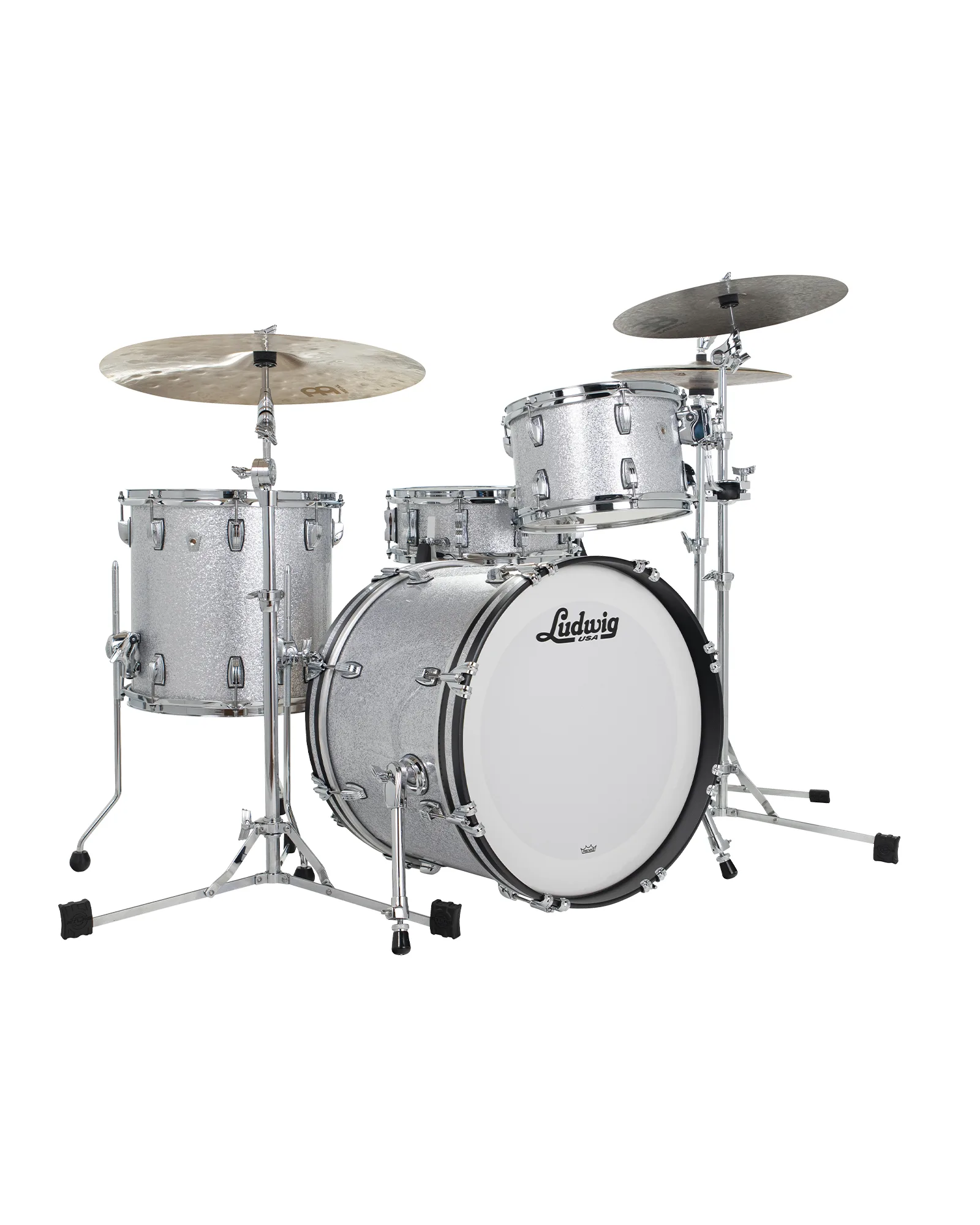 Classic Oak Downbeat Silver Sparkle L7340AX0S_A Ludwig Classic Oak L7340AX0S