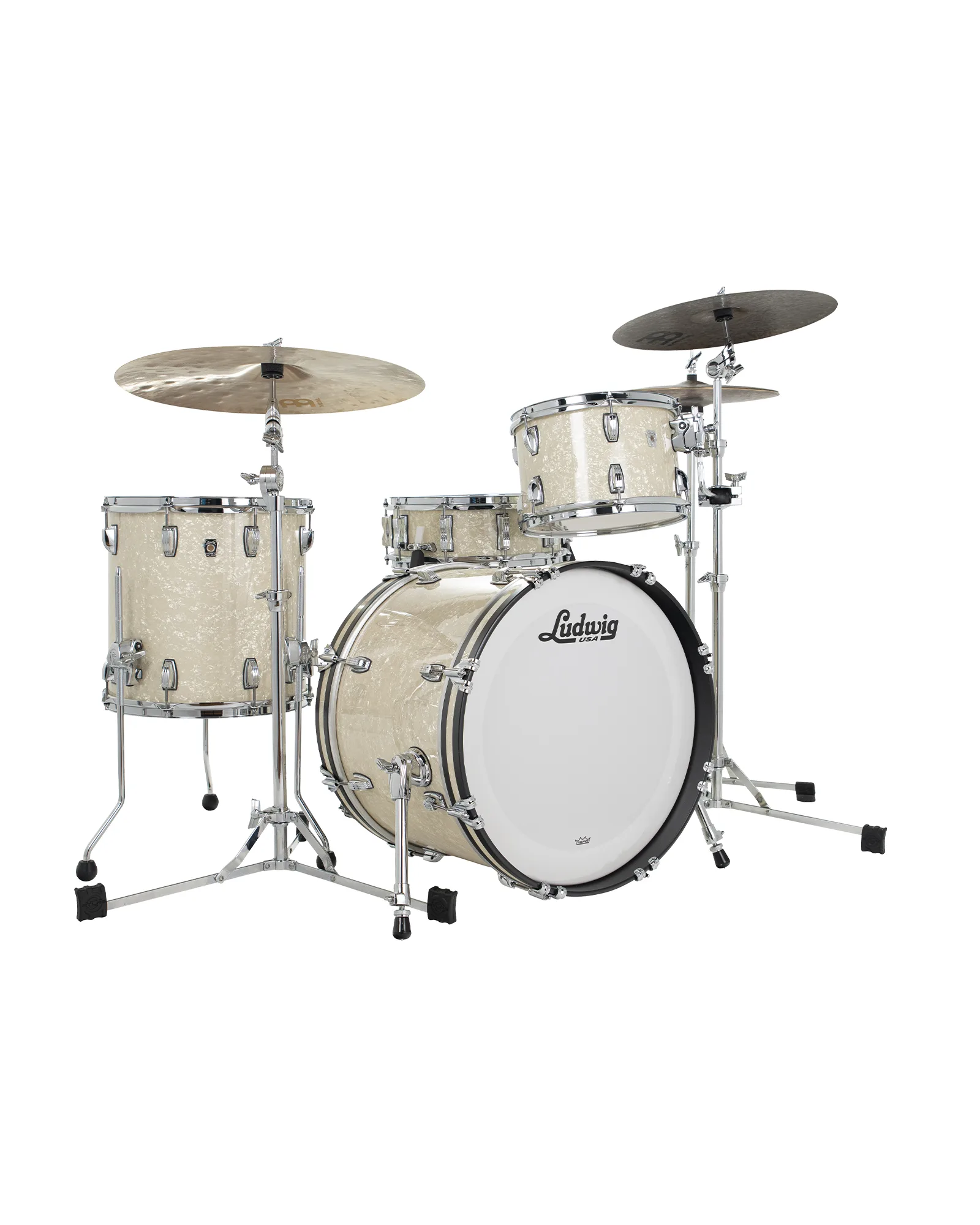 L7340AXNM_Ludwig Classic Oak Downbeat Vintage White Marine Pearl_A Ludwig Classic Oak L7340AXNM