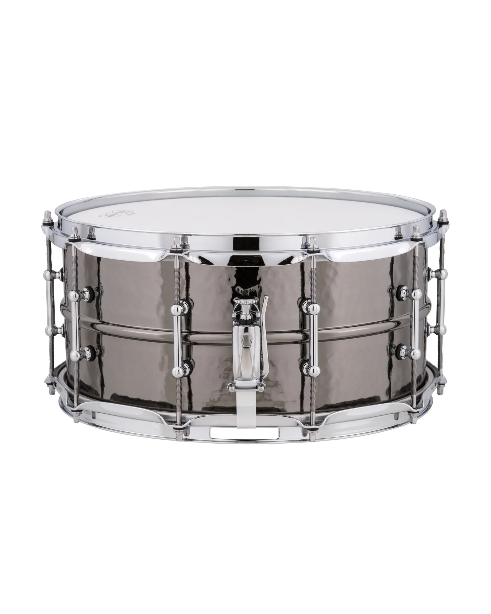 Black Beauty Brass Shell Snare. 6.5x14" Hammered Shell, Tube Lugs Ludwig Snare Drum LB417KT