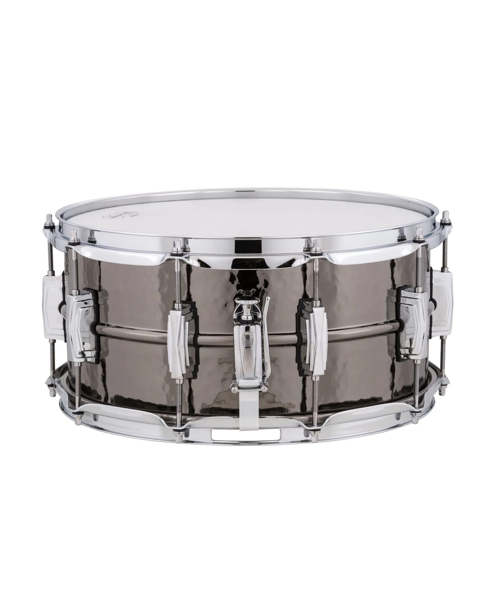 Black Beauty Brass Shell Snare. 6.5x14" Hammered Shell, Imperial Lugs Ludwig Snare Drum LB417K