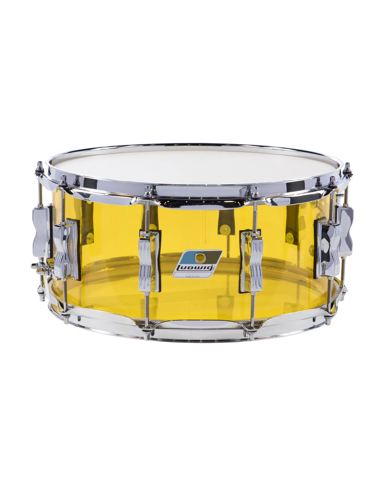 Ludwig Drums Yellow Vistalite Snare Drum Ludwig Snare Drum LS903VXX56 Vistalite