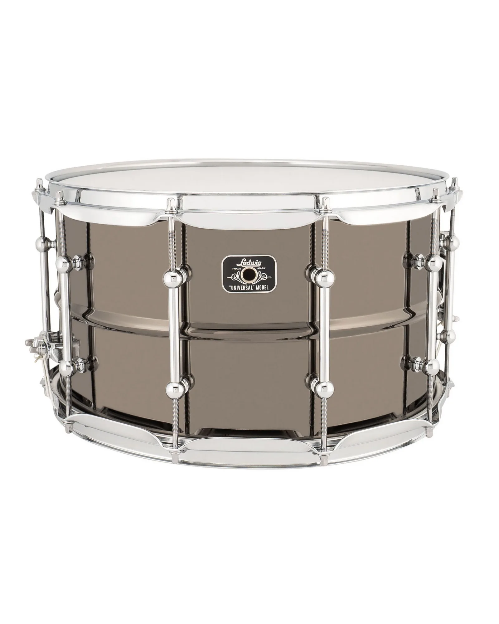 LU0814C_Ludwig_Universal_8x14 Snare Drum_Brass With Chrome_A.psd Ludwig Snare Drum LU0814C Universal