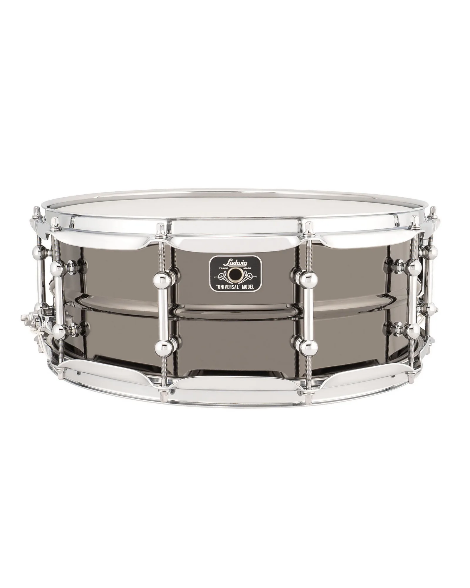 LU5514C_Ludwig_Universal_5.5x14 Snare Drum_Brass With Chrome_A.psd Ludwig Snare Drum LU5514C Universal