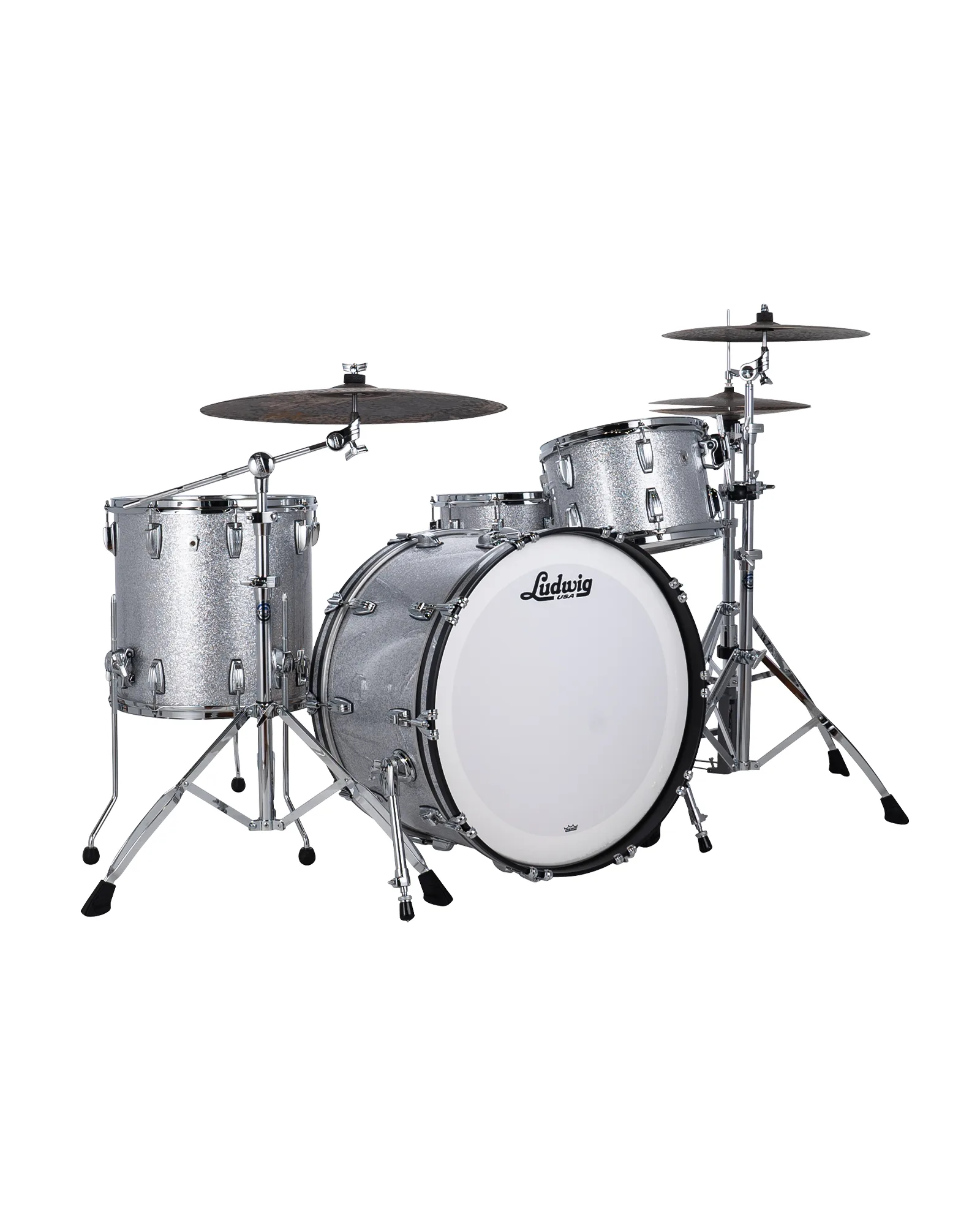 Ludwig Classic Oak Pro Beat Silver Sparkle_L7344AX0SWC_A Ludwig Classic Oak L7344AX0SWC