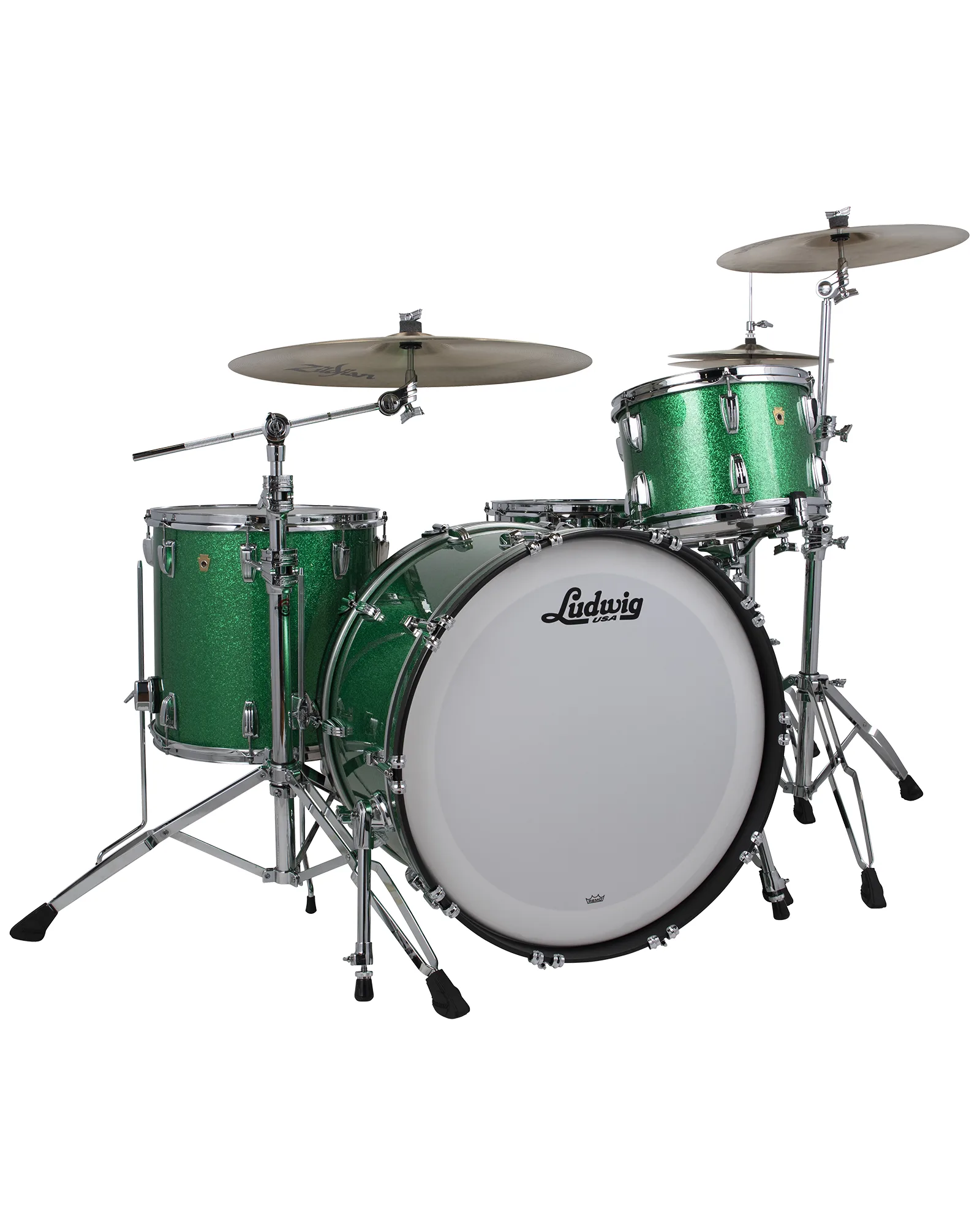 Ludwig Legacy Mahogany Pro Beat Green Sparkle LLC54433LX54_A.psd Ludwig Legacy Mahogany LLC54433LX54