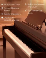 The ONE TOP2 Smart Piano Pro Black