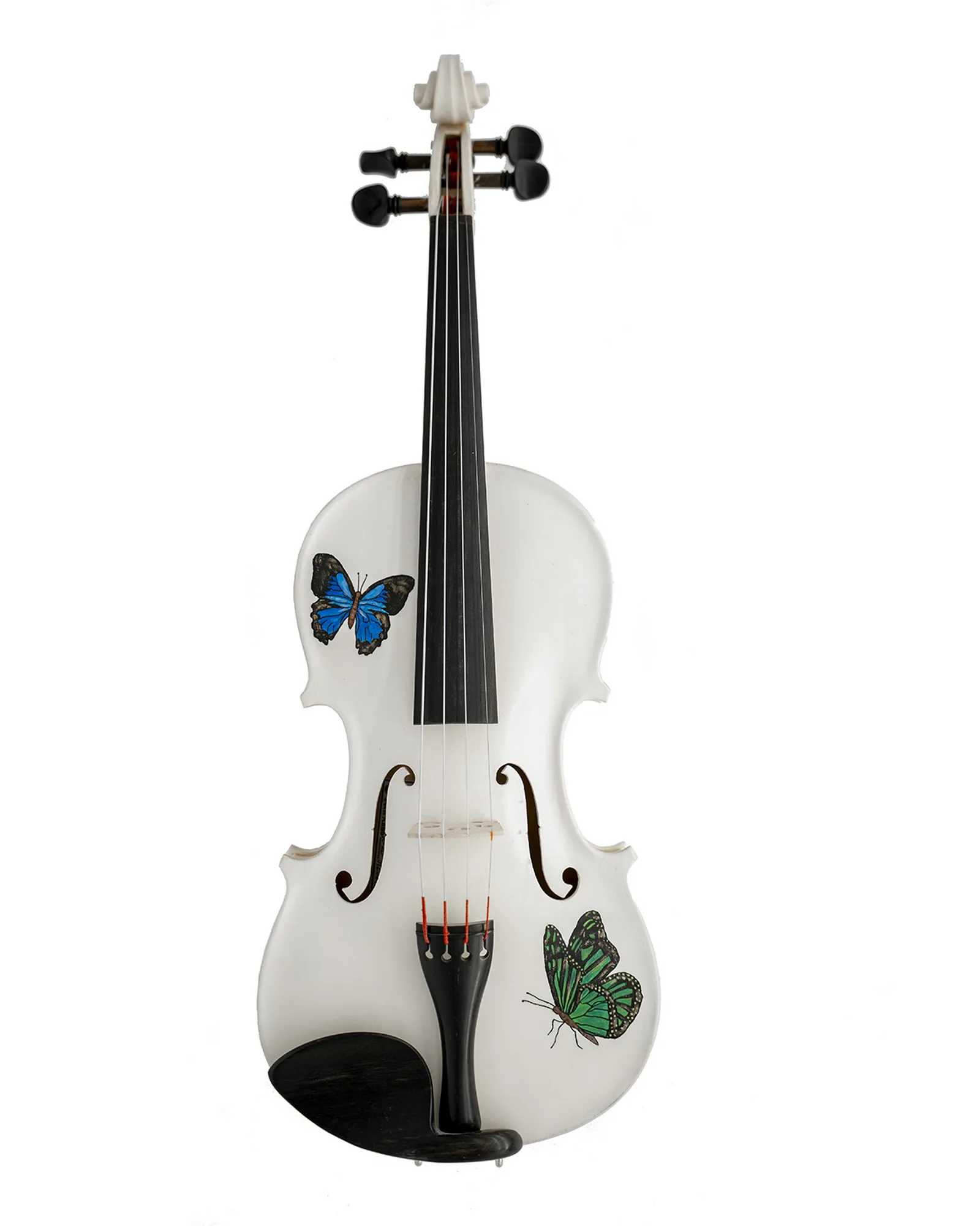 GEMS-2-WHITE5 Gliga Violin Intermediate GEMS 2 Painted Butterflies