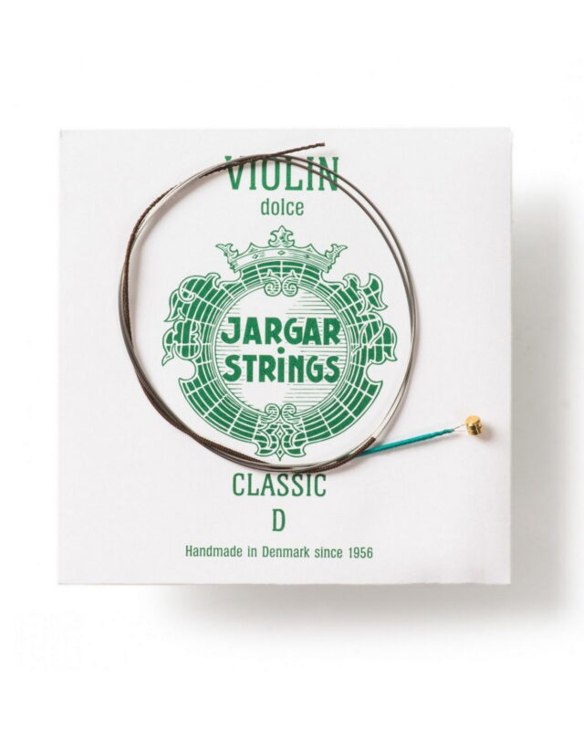 Jargar Strings Violin String, Classic, D, Ball, Green, Single