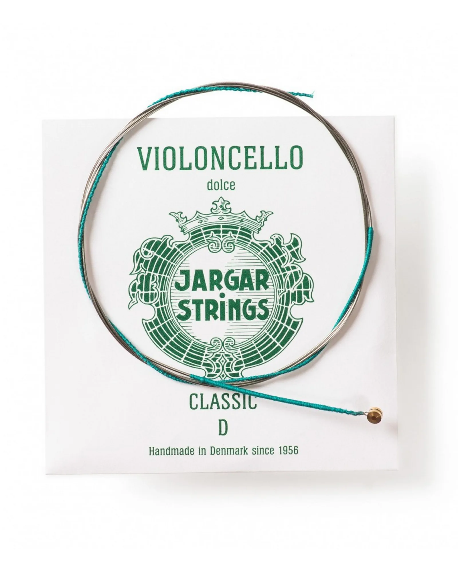 VIOLINCELLO STRING, CLASSIC D, GREEN BALL SINGLE Jargar Strings Violoncello String, Classic D, Green Ball Single