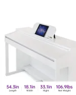 The ONE PLAY Smart Piano White