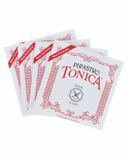 Pirastro Tonica Violin Strings – 1/2 - 4/4 Size, Medium Tension