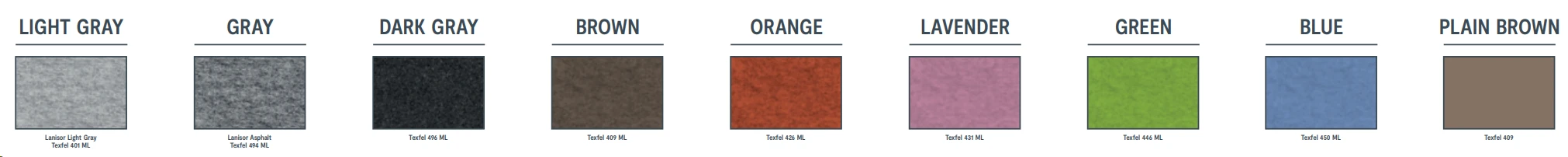 FELT ABSORBERS