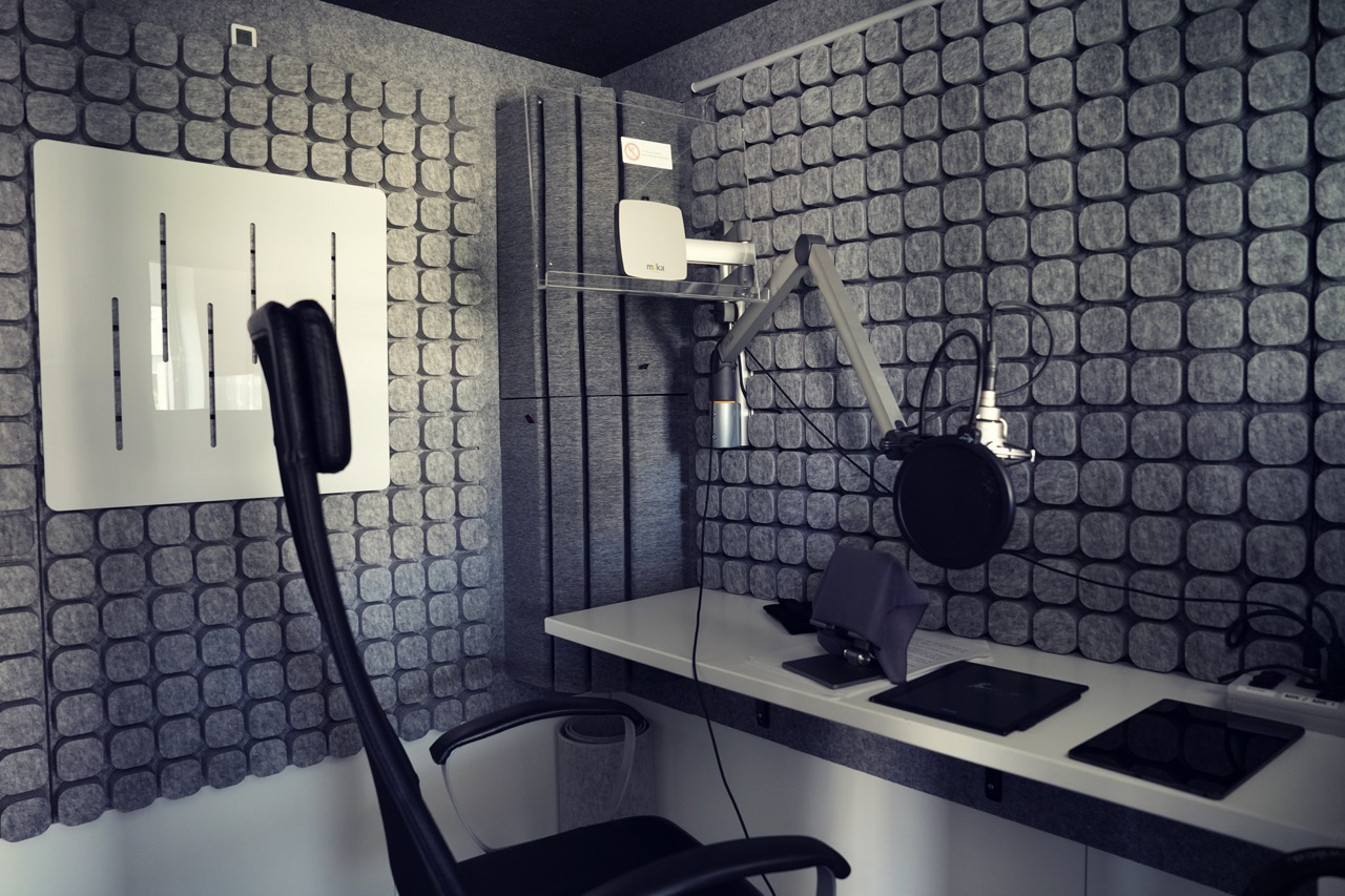 Inside a dubbing studio